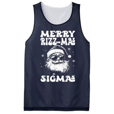 Merry Riz Z Mas Sigmas Funny Gen Alpha Xmas Santa Christmas Mesh Reversible Basketball Jersey Tank