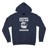 Merry Riz Z Mas Sigmas Funny Gen Alpha Xmas Santa Christmas Tall Hoodie