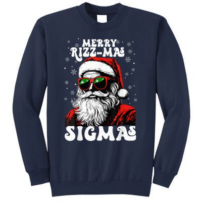 Merry Riz Z Mas Sigmas Funny Gen Alpha Xmas Santa Christmas Sweatshirt