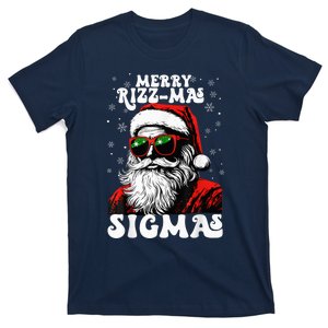 Merry Riz Z Mas Sigmas Funny Gen Alpha Xmas Santa Christmas T-Shirt