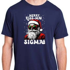 Merry Riz Z Mas Sigmas Funny Gen Alpha Xmas Santa Christmas Adult ChromaSoft Performance T-Shirt