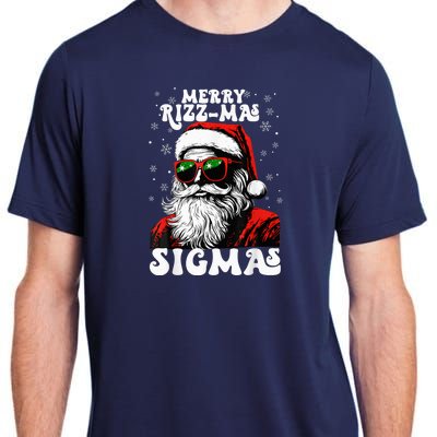 Merry Riz Z Mas Sigmas Funny Gen Alpha Xmas Santa Christmas Adult ChromaSoft Performance T-Shirt