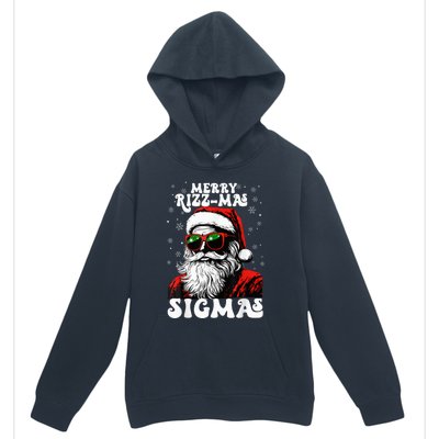 Merry Riz Z Mas Sigmas Funny Gen Alpha Xmas Santa Christmas Urban Pullover Hoodie