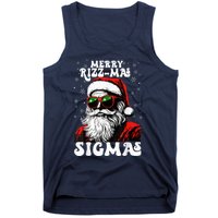 Merry Riz Z Mas Sigmas Funny Gen Alpha Xmas Santa Christmas Tank Top