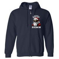 Merry Riz Z Mas Sigmas Funny Gen Alpha Xmas Santa Christmas Full Zip Hoodie