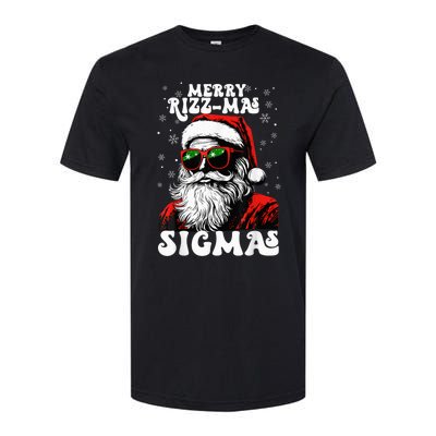 Merry Riz Z Mas Sigmas Funny Gen Alpha Xmas Santa Christmas Softstyle CVC T-Shirt