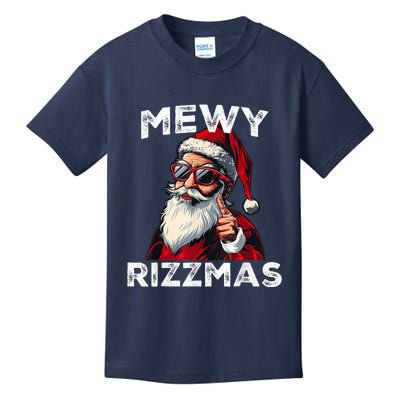 Mewy Riz Zmas Funny Santa Mewing Joke Riz Z M.E.N.S. Christmas Kids T-Shirt