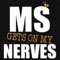 MS Gets On My Nerves Multiple Sclerosis Ladies PosiCharge Tri-Blend Wicking Tank