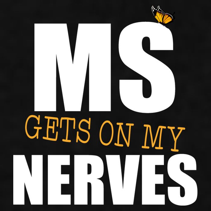 MS Gets On My Nerves Multiple Sclerosis Ladies PosiCharge Tri-Blend Wicking Tank