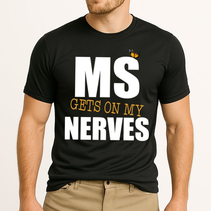 MS Gets On My Nerves Multiple Sclerosis Cooling Performance Crew T-Shirt