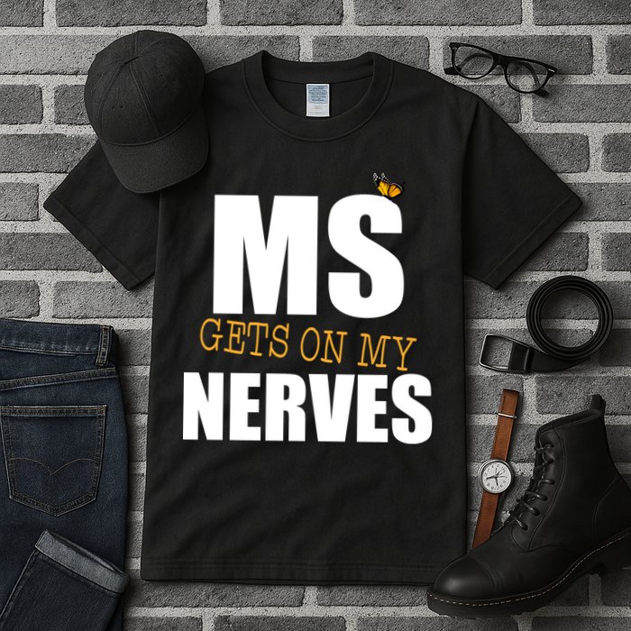 MS Gets On My Nerves Multiple Sclerosis Tall T-Shirt