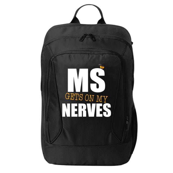 MS Gets On My Nerves Multiple Sclerosis City Backpack
