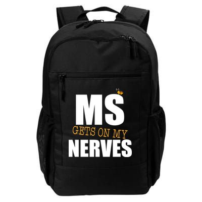 MS Gets On My Nerves Multiple Sclerosis Daily Commute Backpack