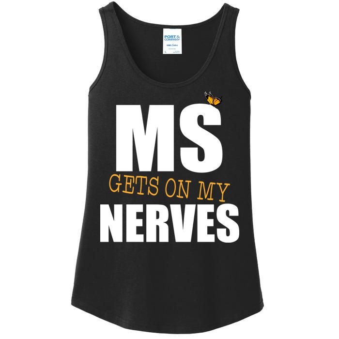 MS Gets On My Nerves Multiple Sclerosis Ladies Essential Tank