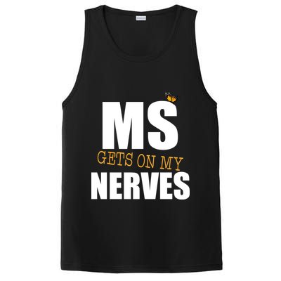 MS Gets On My Nerves Multiple Sclerosis PosiCharge Competitor Tank