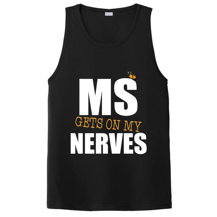 MS Gets On My Nerves Multiple Sclerosis PosiCharge Competitor Tank