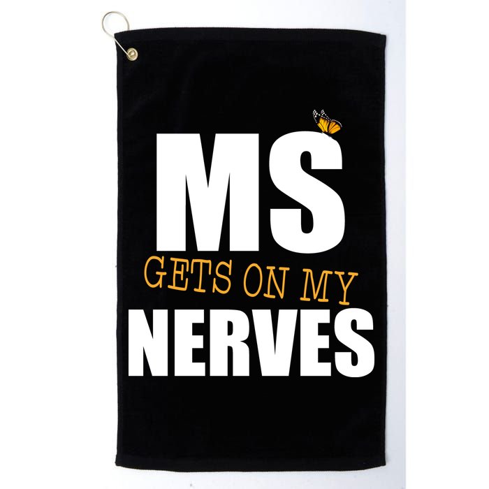 MS Gets On My Nerves Multiple Sclerosis Golf Towel