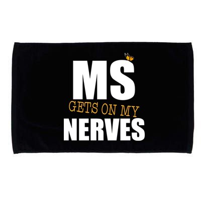MS Gets On My Nerves Multiple Sclerosis Microfiber Hand Towel