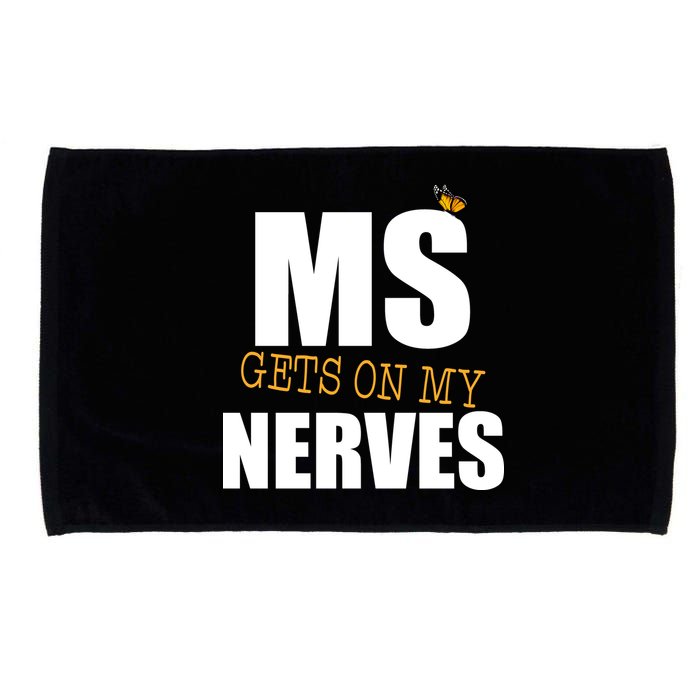 MS Gets On My Nerves Multiple Sclerosis Microfiber Hand Towel