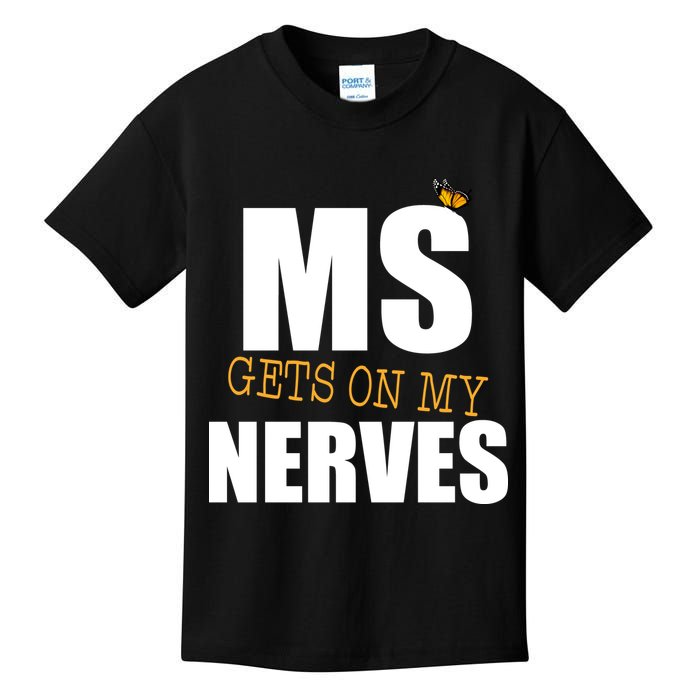 MS Gets On My Nerves Multiple Sclerosis Kids T-Shirt