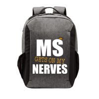 MS Gets On My Nerves Multiple Sclerosis Vector Backpack
