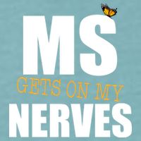 MS Gets On My Nerves Multiple Sclerosis Sueded Cloud Jersey T-Shirt