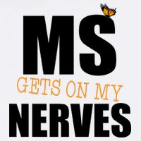 MS Gets On My Nerves Multiple Sclerosis Garment-Dyed Sweatshirt