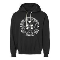 MS Multiple Sclerosis Awareness Hope Support Cure Garment-Dyed Fleece Hoodie