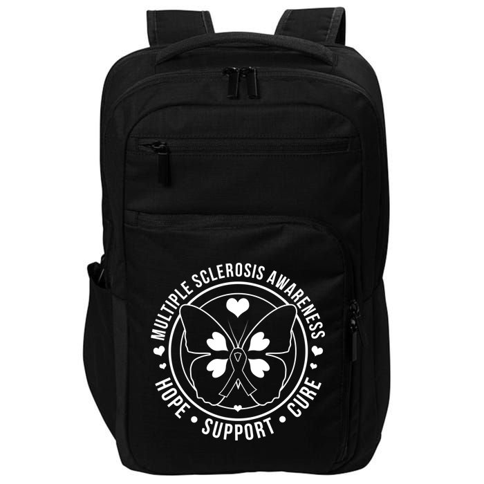 MS Multiple Sclerosis Awareness Hope Support Cure Impact Tech Backpack