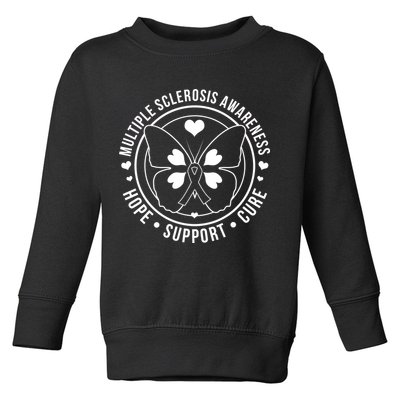 MS Multiple Sclerosis Awareness Hope Support Cure Toddler Sweatshirt
