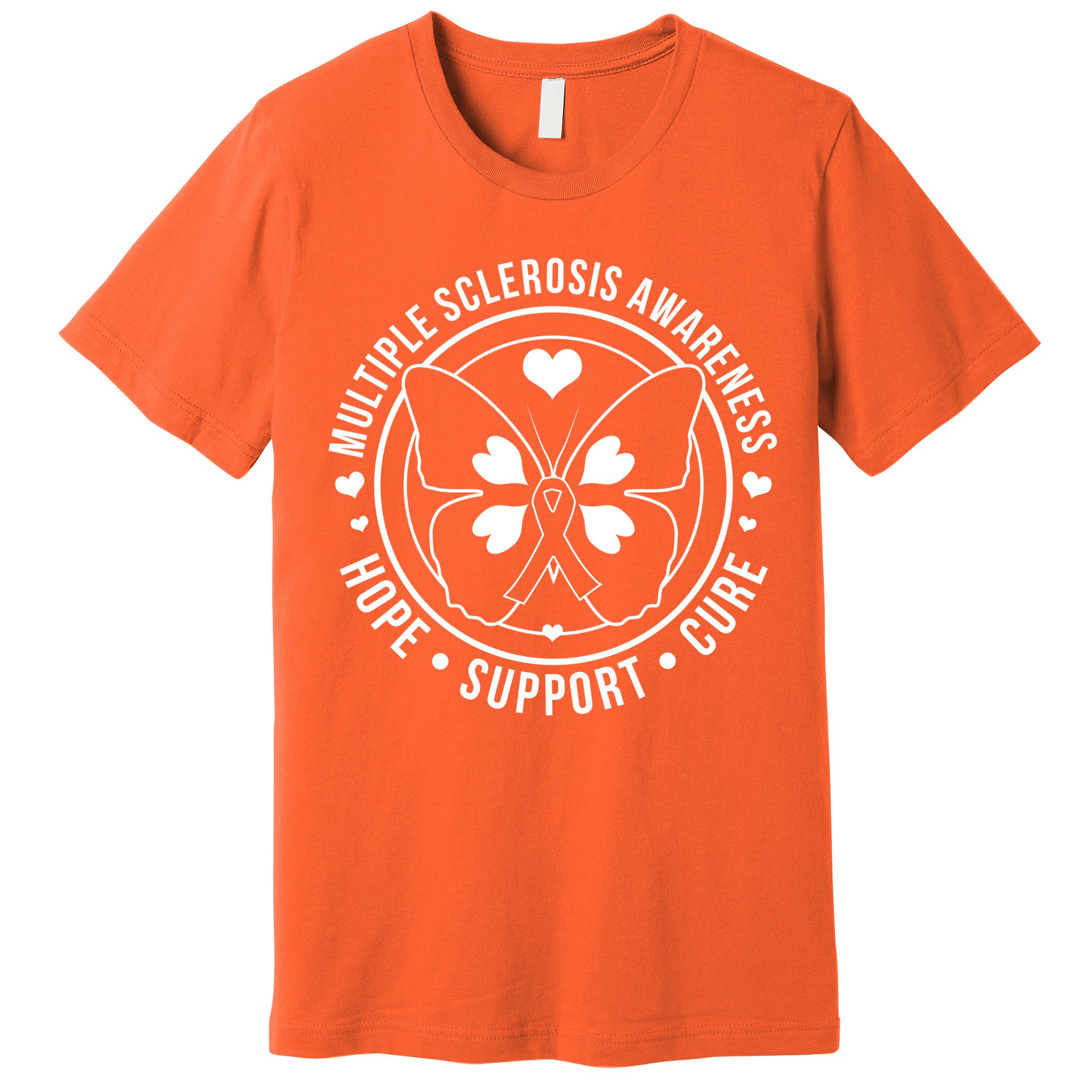 MS Multiple Sclerosis Awareness Hope Support Cure Premium T-Shirt