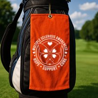 MS Multiple Sclerosis Awareness Hope Support Cure Golf Towel