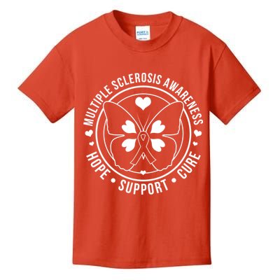 MS Multiple Sclerosis Awareness Hope Support Cure Kids T-Shirt
