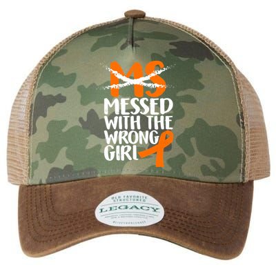 MS Multiple Sclerosis Messed With The Wrong Chick Legacy Tie Dye Trucker Hat
