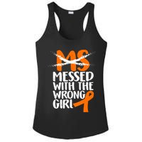 MS Multiple Sclerosis Messed With The Wrong Chick Ladies PosiCharge Competitor Racerback Tank
