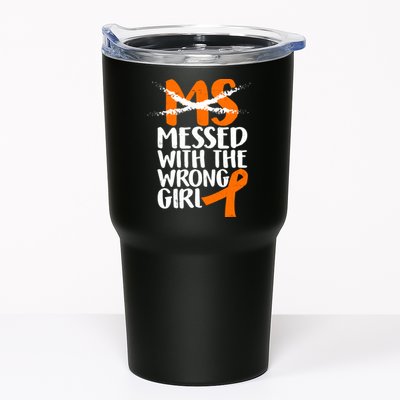MS Multiple Sclerosis Messed With The Wrong Chick Tumbler