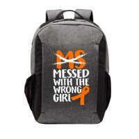 MS Multiple Sclerosis Messed With The Wrong Chick Vector Backpack