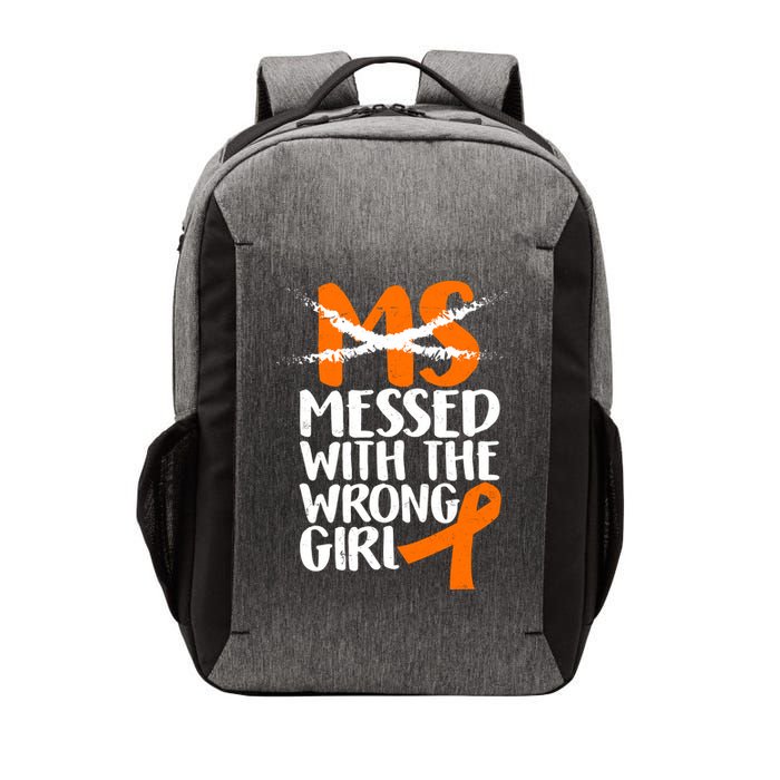 MS Multiple Sclerosis Messed With The Wrong Chick Vector Backpack