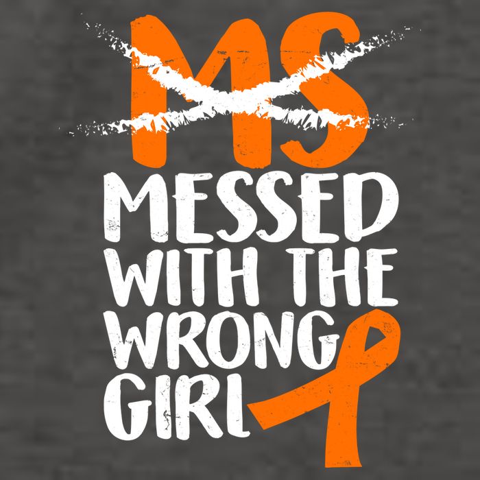MS Multiple Sclerosis Messed With The Wrong Chick Vector Backpack