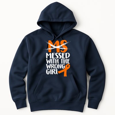 MS Multiple Sclerosis Messed With The Wrong Chick Hoodie