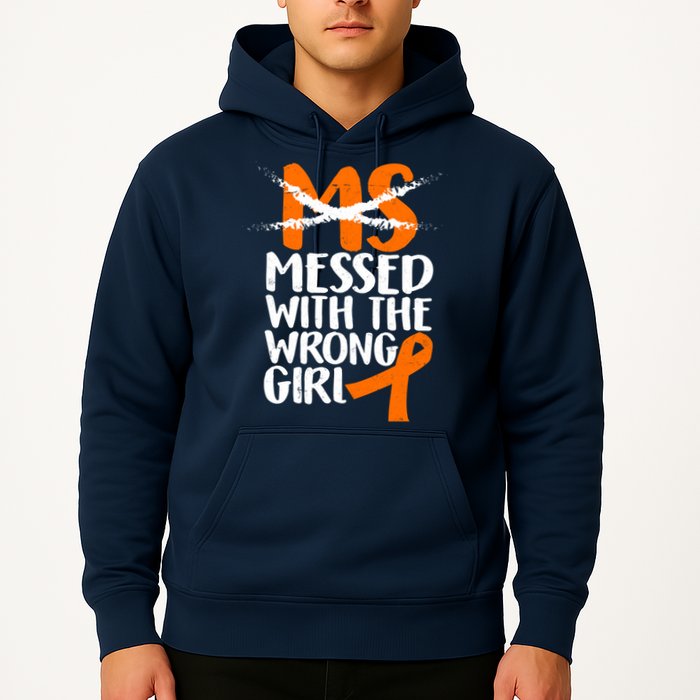 MS Multiple Sclerosis Messed With The Wrong Chick Hoodie