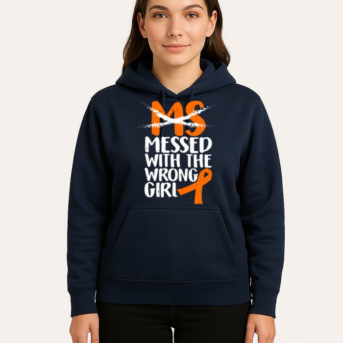 MS Multiple Sclerosis Messed With The Wrong Chick Hoodie
