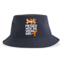 MS Multiple Sclerosis Messed With The Wrong Chick Sustainable Bucket Hat