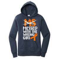 MS Multiple Sclerosis Messed With The Wrong Chick Women's Pullover Hoodie