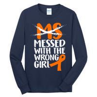 MS Multiple Sclerosis Messed With The Wrong Chick Tall Long Sleeve T-Shirt