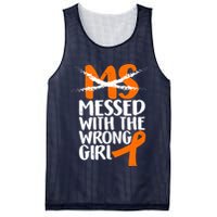 MS Multiple Sclerosis Messed With The Wrong Chick Mesh Reversible Basketball Jersey Tank