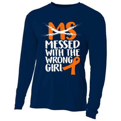 MS Multiple Sclerosis Messed With The Wrong Chick Cooling Performance Long Sleeve Crew