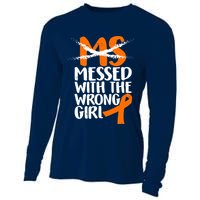 MS Multiple Sclerosis Messed With The Wrong Chick Cooling Performance Long Sleeve Crew
