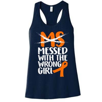 MS Multiple Sclerosis Messed With The Wrong Chick Womens Tank Top