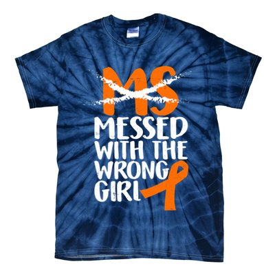 MS Multiple Sclerosis Messed With The Wrong Chick Tie-Dye T-Shirt